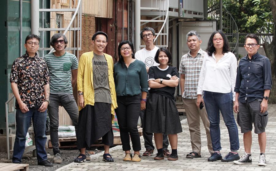 Members of ruangrupa, the Indonesian artist collective curating the next edition of Documenta, opening June 18th in Kassel