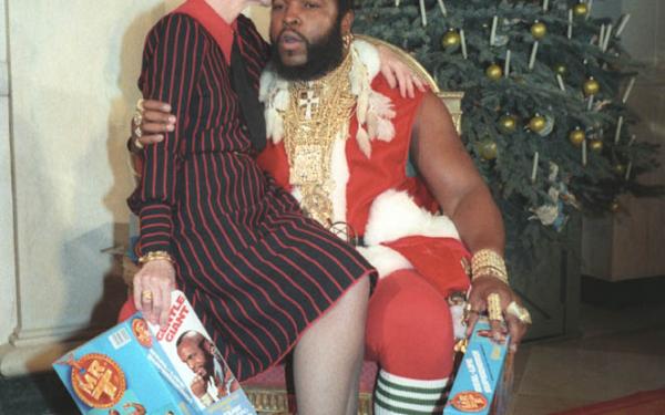 Nancy Reagan & Mister T - Christmas 1983