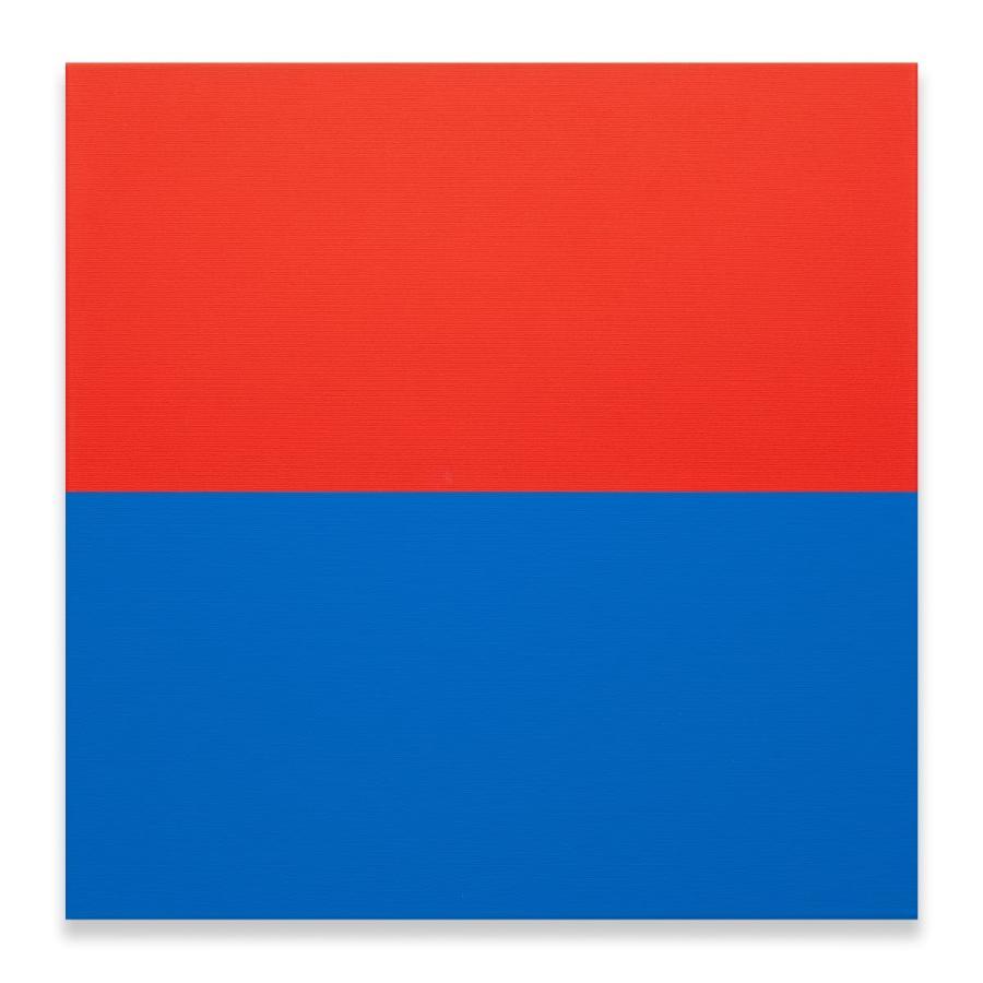 Tashi Brauen, Untitled (Horizon 11), 2023, Acrylic on canvas, 50 x 50 cm. 19 3/4 x 19 3/4 in.