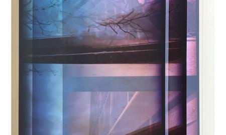 Susa Templin, Berlin Time Lines No. 5, 2026, Analog photography, UV pigment prints on archival clear film, 110 x 80 cm 