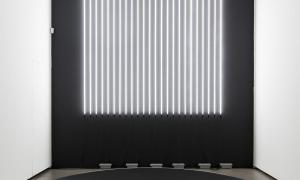 Carsten Nicolai, reflektor distortion, Installationview, 2016 Galerie EIGEN + ART Berlin Photo: Julija Stankevieciene / ©VG Bild Kunst, Bonn