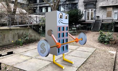 HaL-Hofskulptur #9: Jim Avignon, Workout-City, 2024